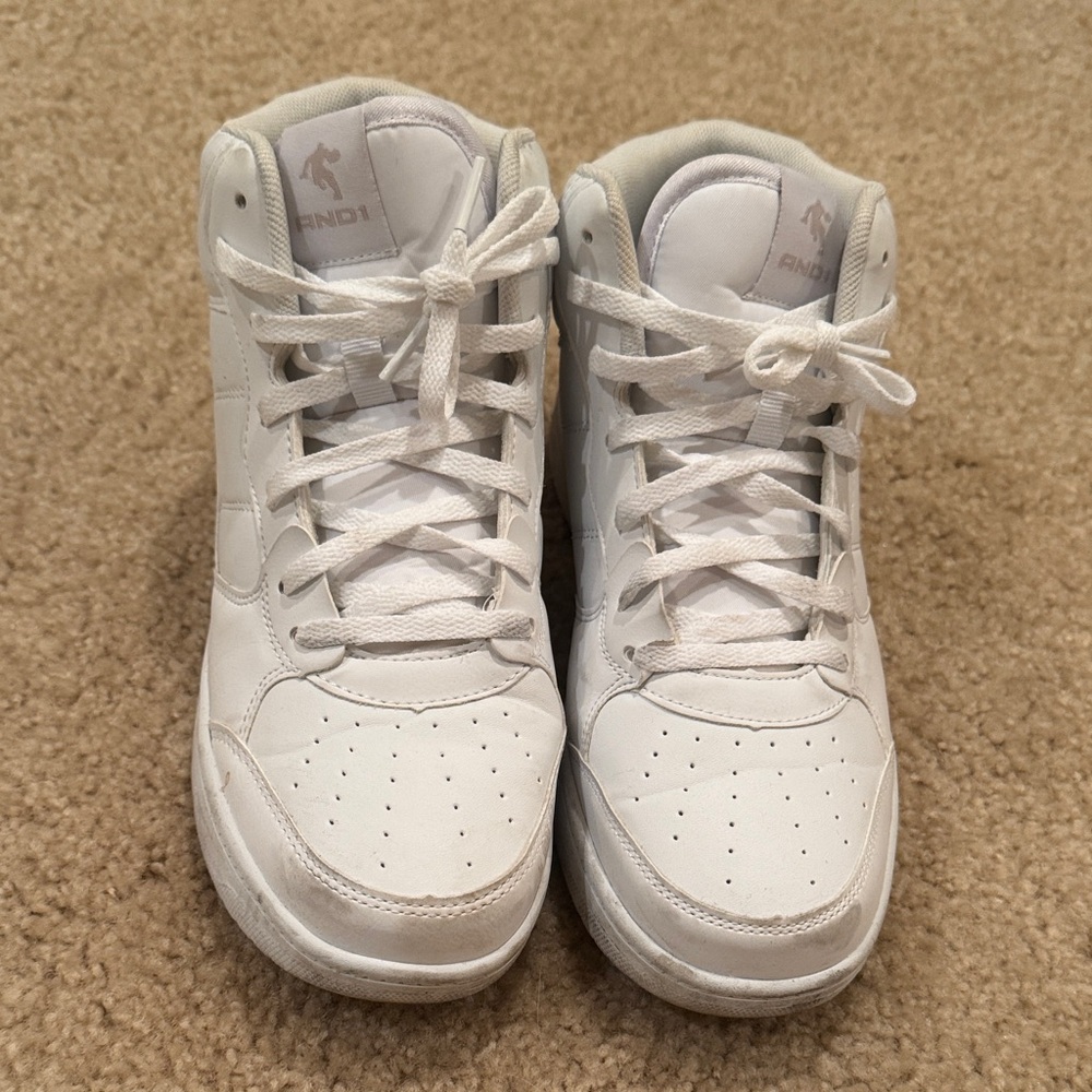 AND1 Womens High-Top Sneakers - White size 8